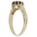 9ct Yellow Gold Smoky Quartz Solitaire Ring
