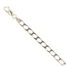 9ct Yellow Gold Square Curb Bracelet 8"