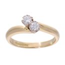 18ct Yellow Gold 0.25ct Diamond Twist Ring