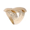 14ct Yellow Gold Patterned Woven Ring