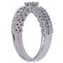 18ct White Gold 0.87ct Brilliant Cut Diamond Fancy Ring