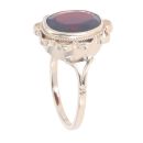 9ct Yellow Gold Single Stone Garnet Ring