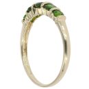 9ct Yellow Gold Diopside Five Stone Ring