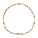 9ct Yellow Gold Byzantine Bracelet 7.5"