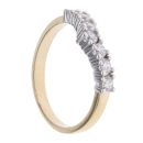 9ct Yellow Gold Cubic Zirconia Wishbone Ring