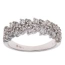 18ct White Gold 0.50ct Brilliant Cut Diamond Fancy Ring