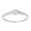 18ct White Gold 0.20ct Diamond Solitaire Ring