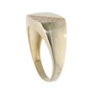 9ct Yellow Gold Cubic Zirconia Signet Ring