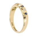 18ct Yellow Gold 0.05ct Diamond And Sapphire Ring