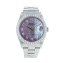 Rolex Custom Oyster Perpetual Date Pre Owned Watch Ref 15210