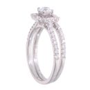18ct White Gold 0.75ct Diamond Bridal Set