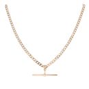 9ct Yellow Gold T-Bar Curb Chain 20"