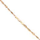 9ct Yellow Gold Fancy Beaded Twist Chain 16"
