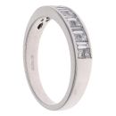 18ct White Gold 0.55ct Princess And Baguette Diamond Ring