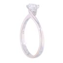 18ct White Gold 0.75ct Diamond Solitaire Twist Ring