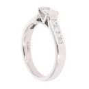 Platinum 0.70ct Princess Cut Diamond Solitaire Ring