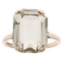 9ct Yellow Gold Prasiolite Single Stone Ring
