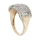 9ct Yellow Gold 1.00ct Diamond Cluster Ring