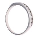 9ct White Gold 0.25ct Brilliant Cut Diamond Half Eternity Ring
