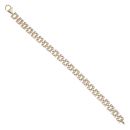 9ct Yellow Gold Watch Strap Style Bracelet 7"