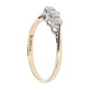 9ct Yellow Gold 0.25ct Diamond Trilogy Ring