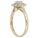 9ct Yellow Gold 0.28ct Cluster Diamond Ring