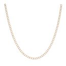 9ct Yellow Gold Square Curb Chain 18"