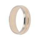18ct Yellow Gold Line Patterned Wedding Band