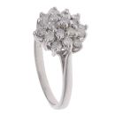 18ct White Gold 0.75ct Brilliant Cut Diamond Cluster Ring