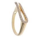 18ct Yellow Gold Fancy Cubic Zirconia Ring