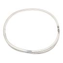 9ct White Gold 0.33ct Brilliant Cut Diamond Cut Bangle