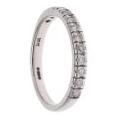 14ct White Gold 0.25ct Diamond Half Eternity Ring