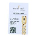 14ct Yellow Gold Monaco Curb Classic Plain Lock Bracelet 8.5"