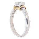 18ct Yellow and White Gold 0.60ct Diamond Solitaire Ring