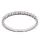 18ct White Gold 0.25ct Brilliant Cut Diamond Half Eternity Ring