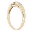 9ct Yellow Gold 0.20ct Brilliant Cut Diamond Trilogy Ring