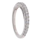 18ct White Gold 0.51ct Brilliant Cut Diamond Half Eternity Ring