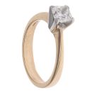 14ct Yellow Gold 0.70ct Princess Cut Diamond Solitaire Ring