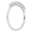 9ct White Gold 0.35ct Brilliant Cut Diamond Half Eternity Ring