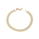 18ct Yellow ﻿Gold on Sterling Silver Bismark Ladies 7.5'' Bracelet