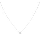 9ct White Gold 0.50ct Lab Grown Brilliant Cut Diamond Solitaire Pendant and Chain 18"