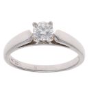 14ct White Gold 0.50ct Brilliant Cut Diamond Solitaire Ring