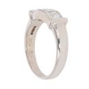 18ct White Gold 0.76ct Princess Cut Diamond Trilogy Ring