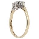 9ct Yellow Gold 0.33ct Trilogy Diamond Ring