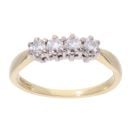 18ct Yellow Gold 0.33ct Diamond Four Stone Ring