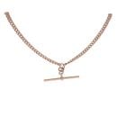 9ct Rose Gold Albert T-Bar 20"