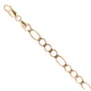 9ct Yellow Gold Figaro Bracelet 8"