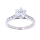 Platinum 1.20ct Brilliant Cut Diamond Solitaire Ring