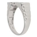 Silver Cubic Zirconia Dad Ring By Icesia