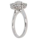 18ct White Gold 2.26ct Diamond Cluster Ring